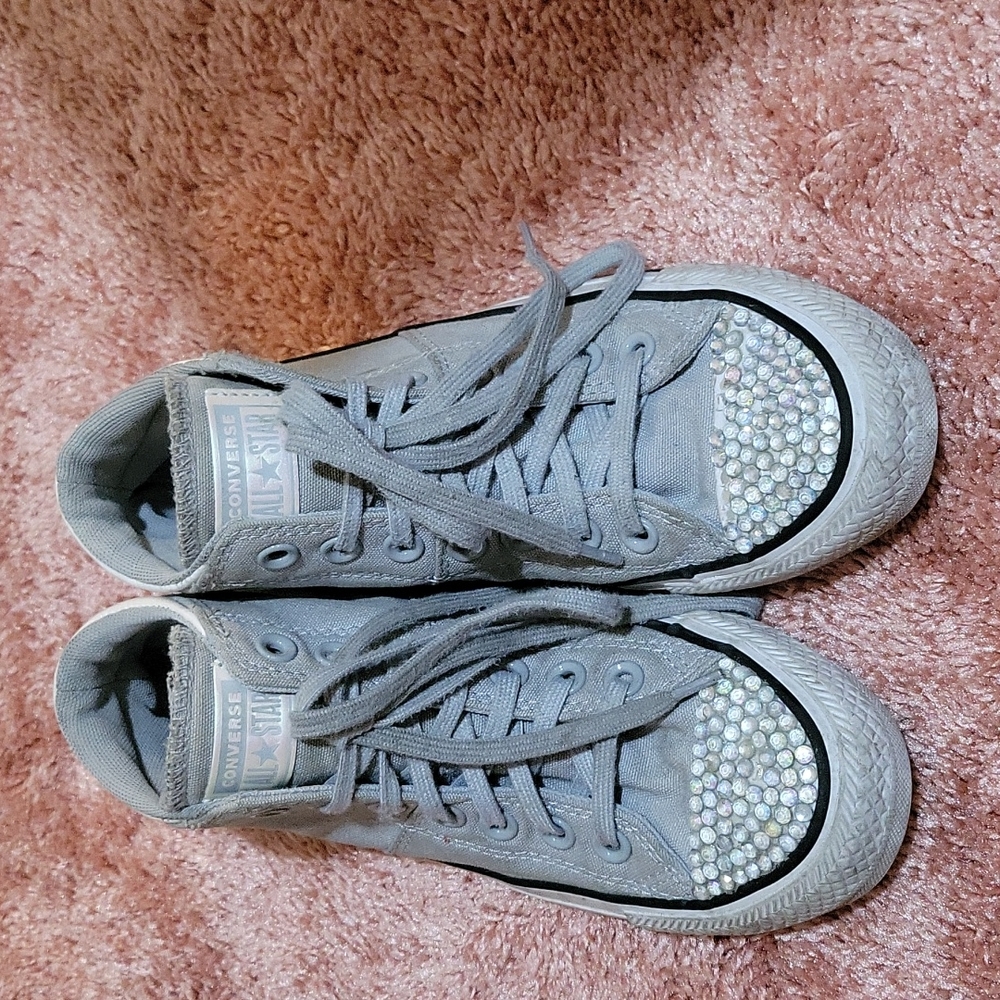 Converse with rhinestones